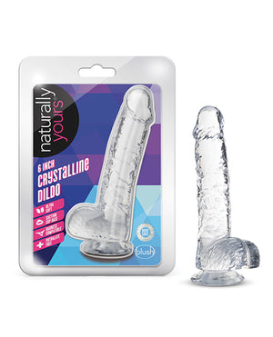 Naturally Yours Blush Naturally Yours 6" Crystalline Dildo - Diamond - Image 4