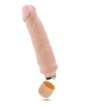 X5 Plus Blush X5 Plus Hard On Vibrating 9" Dildo - Beige - Image 4