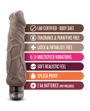 X5 Plus Blush X5 Plus Hard On Vibrating 9" Dildo - Brown - Image 4