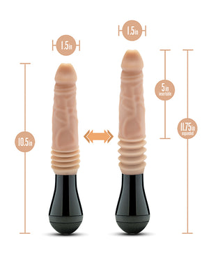 Dr. Skin Blush Dr. Skin Silicone Dr. Knight Thrusting Gyrating Vibrating Dildo - Beige - Image 4