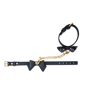 Temptasia Blush Temptasia Ardor Wrist &amp; Ankle Restraints w/Bow - Black - Image 4