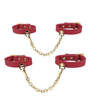Temptasia Blush Temptasia Ardor Wrist &amp; Ankle Restraints - Red - Image 2
