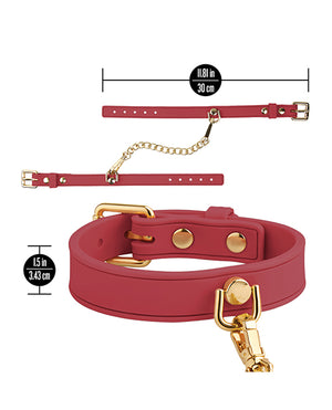 Temptasia Blush Temptasia Ardor Wrist &amp; Ankle Restraints - Red - Image 5
