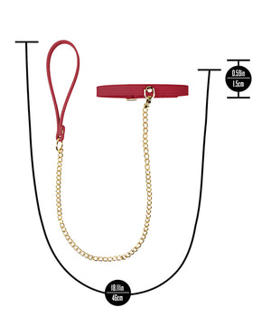 Temptasia Ardor Collar & Leash - Red - Image 4