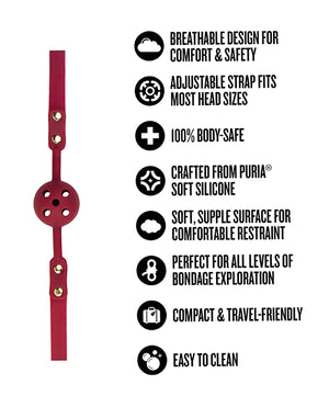 Blush Temptasia Ardor Ball Gag - Red - Image 5