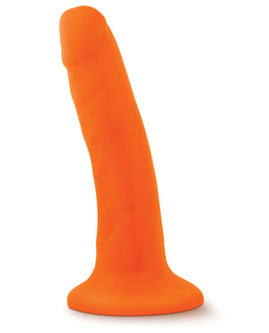 Neo Blush Neo Dual Density 6" Cock - Neon Orange - Image 2