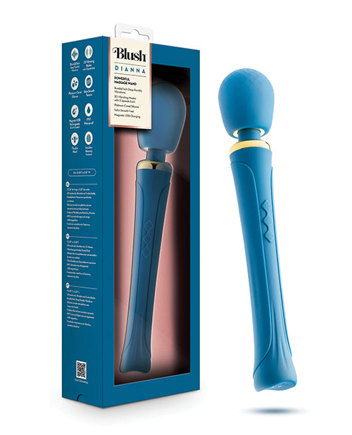 Blush Novelties Blush Dianna Wand Massager - Teal - Image 2