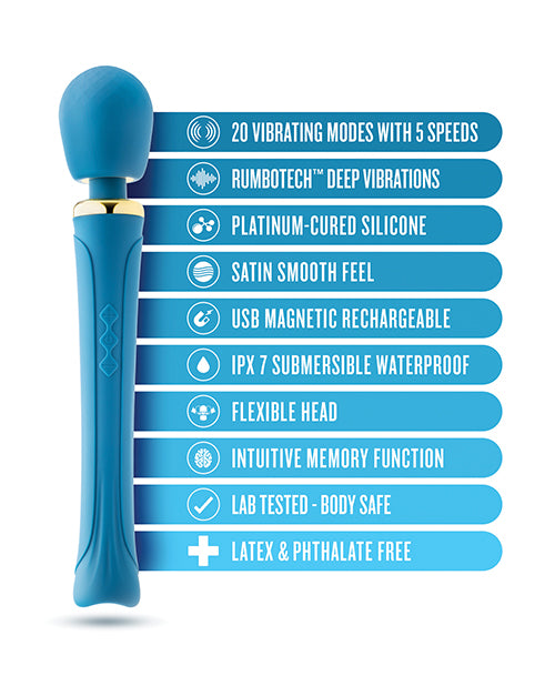 Blush Novelties Blush Dianna Wand Massager - Teal