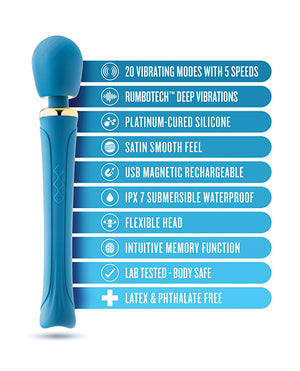 Blush Novelties Blush Dianna Wand Massager - Teal