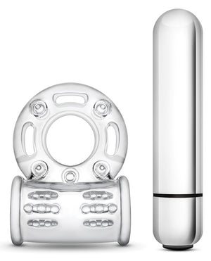 Stay Hard Blush Stay Hard 10 Function Vibrating Bull Ring Cock Ring - Clear - Image 2