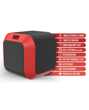 M for Men Blush M for Men SlamBox Thrusting &amp; Rotating Stroker - Red - Image 2