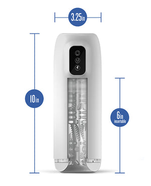 M for Men Blush M for Men Robo Bator Powered Vibrating Stroker - White - Image 3
