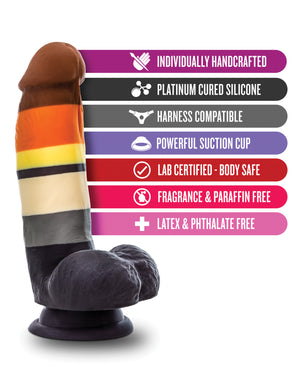 Avant Blush Avant P9 Bear Pride Dildo - Multi Color - Image 4