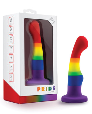 Avant Blush Avant P1 Gay Pride Silicone Dong - Freedom - Image 2