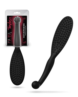 Temptasia Blush Temptasia Governess Paddle $ Dildo - Black