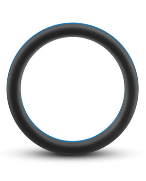 Performance Blush Performance Silicone Go Pro Cock Ring - Black/Blue - Image 4