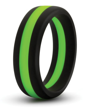 Performance Blush Performance Silicone Go Pro Cock Ring - Black/Green - Image 3