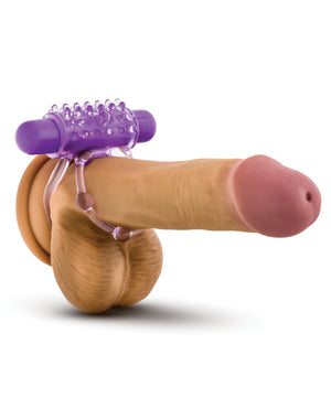 Play With Me Blush Play With Me the Player Vibrating Double Strap Cockring - Purple
