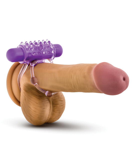 Play With Me Blush Play With Me the Player Vibrating Double Strap Cockring - Purple