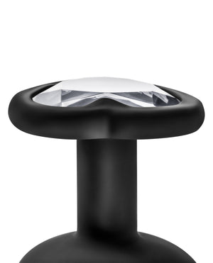 Temptasia Blush Temptasia Bling Plug w/Gem Small - Black - Image 4