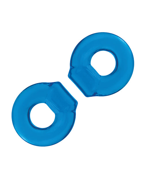 Blue Line Blue Line C &amp; B Ultra-Stretch Stamina Endurance Ring - Jelly Blue Pack of 2 - Image 2