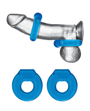 Blue Line Blue Line C &amp; B Ultra-Stretch Stamina Endurance Ring - Jelly Blue Pack of 2 - Image 4