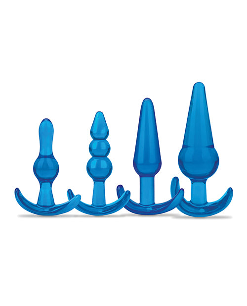 Blue Line Blue Line C &amp; B 4 pc Anal Training Set - Jelly Blue - Image 2