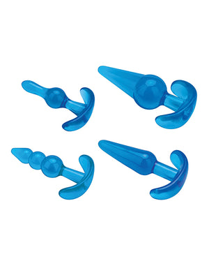 Blue Line Blue Line C &amp; B 4 pc Anal Training Set - Jelly Blue - Image 3