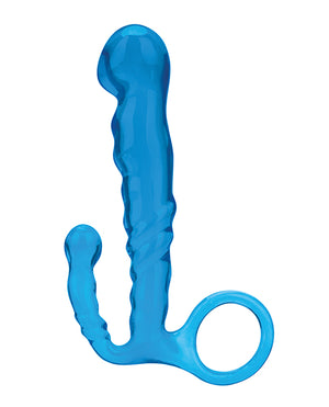 Blue Line Blue Line C &amp; B 4.5" Beginners Prostate Massager - Jelly Blue - Image 2