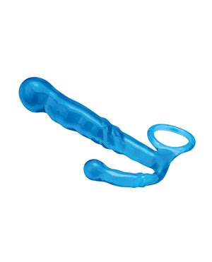 Blue Line Blue Line C &amp; B 4.5" Beginners Prostate Massager - Jelly Blue - Image 3