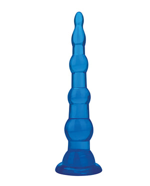 Blue Line Blue Line C &amp; B 6.75" Anal Beads w/Suction Base - Jelly Blue - Image 2