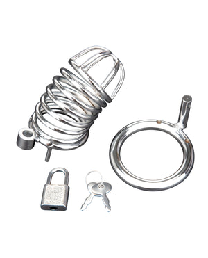 Blue Line Blue Line Deluxe Chastity Cage - Silver - Image 3