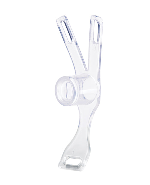 Blue Line Piss-thru Flying "V" Male to Female Inversion Feminizer Transformation Device - Image 2