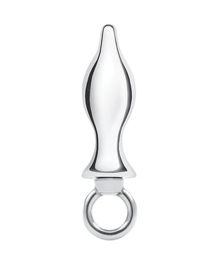 Blue Line Blue Line 2.5" Stainless Steel Metal Tapered Butt Plug With Loop Hardware - Image 2