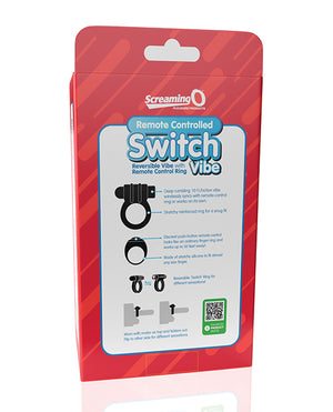 Screaming O Screaming O Switch Remote Controlled Vibrating Ring - Black - Image 5