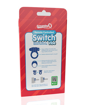 Screaming O Screaming O Switch Remote Controlled Vibrating Ring - Blue - Image 5