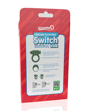 Screaming O Screaming O Switch Remote Controlled Vibrating Ring - Green - Image 5