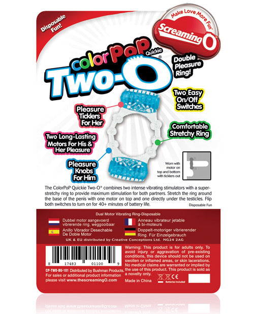 Screaming O Screaming O Color Pop Quickie Two-O - Blue