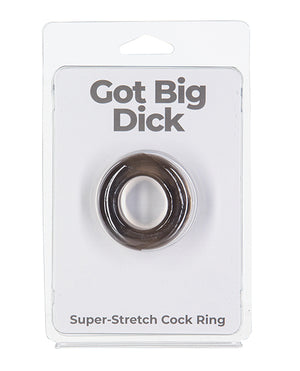 Power Bullet Got Big Dick Single Bumper Ring - Black