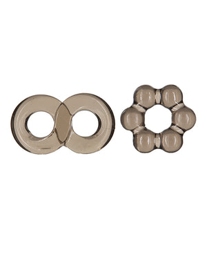 Power Bullet Got Big Dick 2 Pack Cock Rings - Black - Image 4