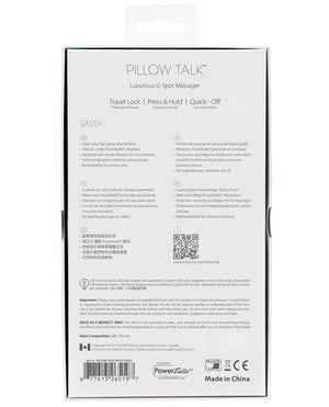 Pillow Talk Pillow Talk Sassy G Spot Vibrator - Teal - Image 4