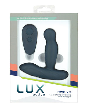 Lux Active Lux Active Revolve 4.5" Rotating &amp; Vibrating Anal Massager - Dark Blue - Image 2