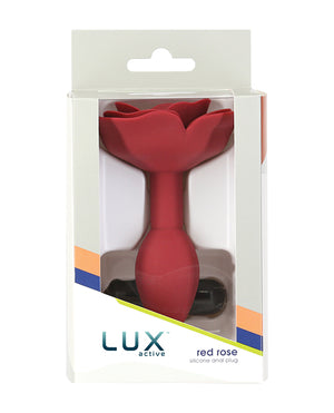 Lux Active Lux Active Red Rose Silicone Anal Plug