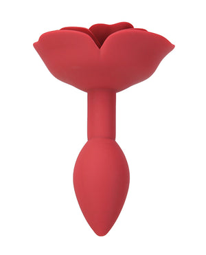 Lux Active Lux Active Red Rose Silicone Anal Plug - Image 3