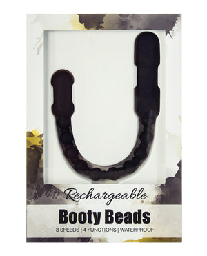 Power Bullet Rechargeable Booty Beads - Black - Image 3