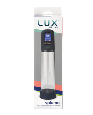 Lux Active Lux Active Volume Rechargeable Penis Pump - Black
