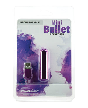 Power Bullet Mini Bullet Rechargeable Bullet - 9 Functions Purple - Image 2