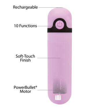 Swan Simple &amp; True Rechargeable Vibrating Bullet - Purple - Image 5