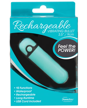 Swan Simple &amp; True Rechargeable Vibrating Bullet - Teal - Image 4