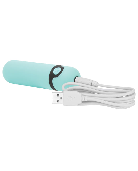 Swan Simple &amp; True Rechargeable Vibrating Bullet - Teal - Image 2